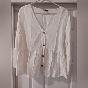 Ann Taylor size Large white top